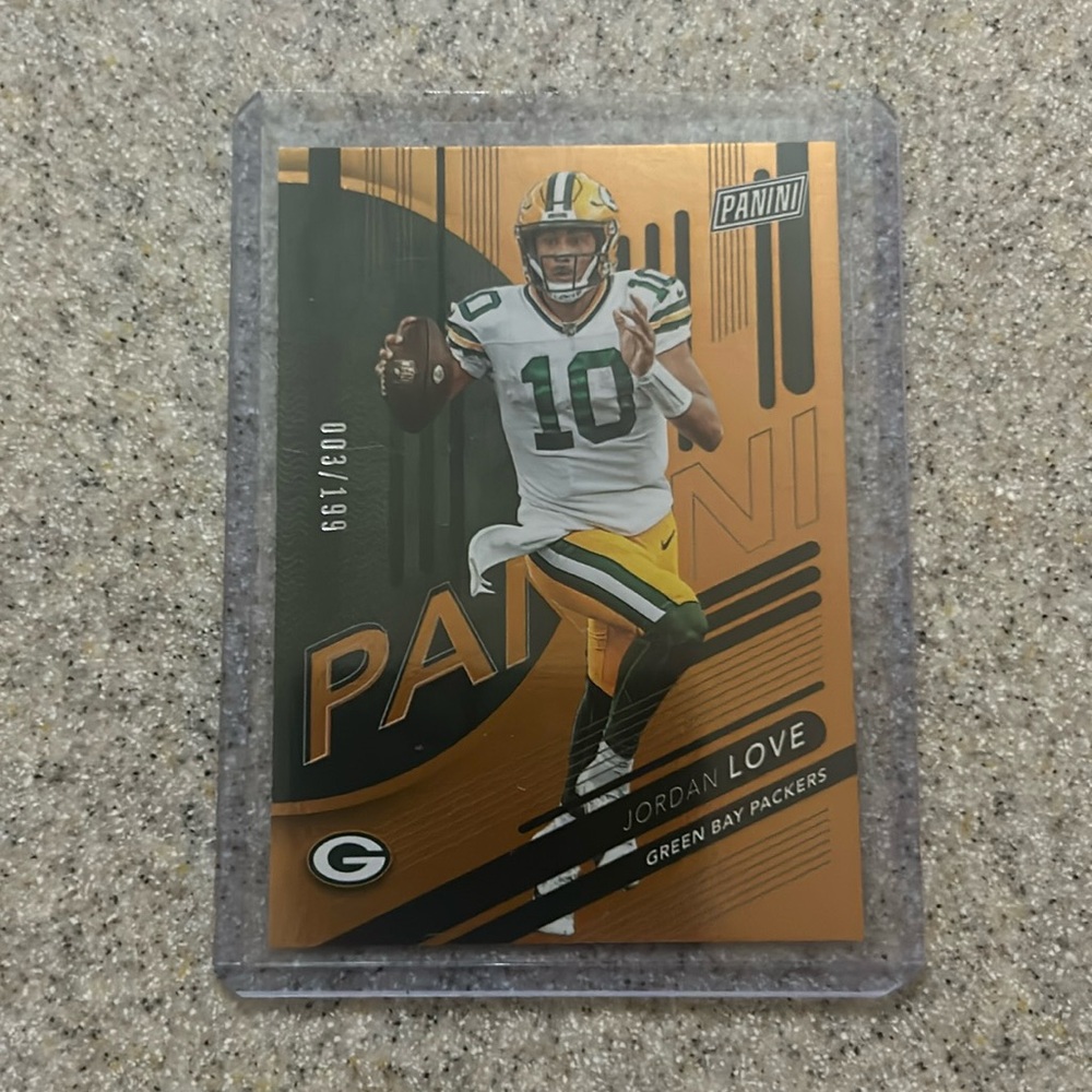 2024 Panini The National Silver Pack Jordan Love Orange 3/199 #10 Packers